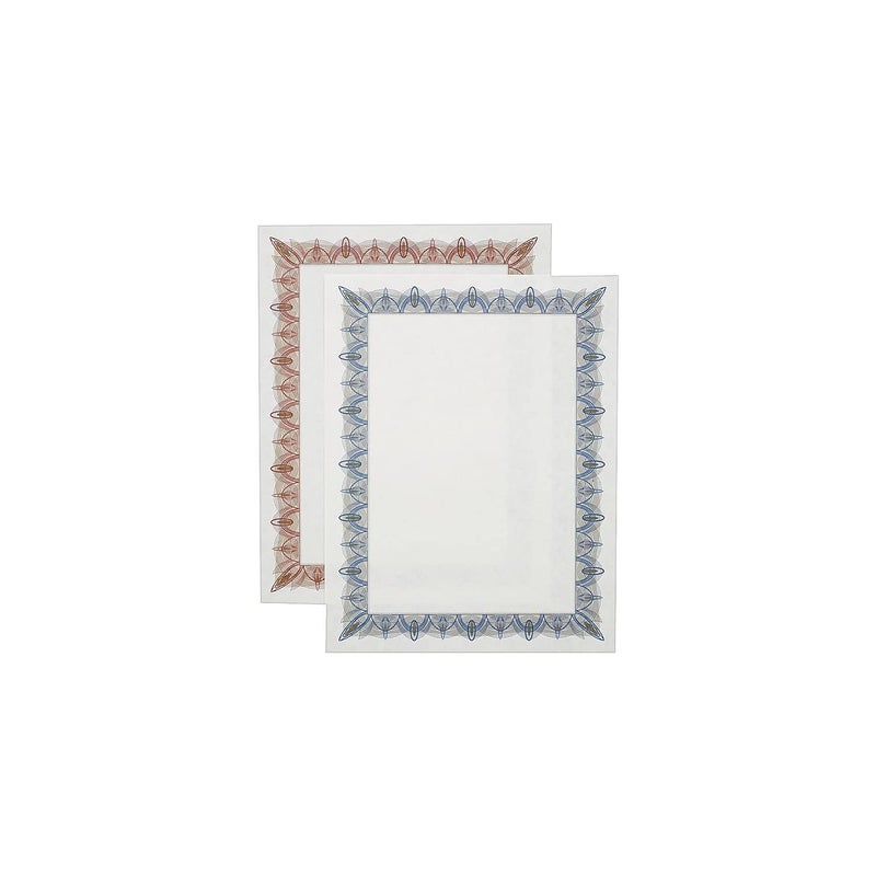 Geographics 39087 Award Certificates w/Gold Seals  8-1/2 x 11  Unique Blue Border  25/Pack - Image 3